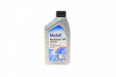Масло трансмисс. Mobilube HD 80W-90 API GL-5 (Канистра 1л) MOBIL 142132 (фото 1)