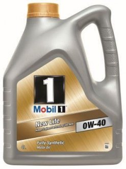 Олія моторна 0W40 4л синтетика 1 NEW LIFE MOBIL 151050