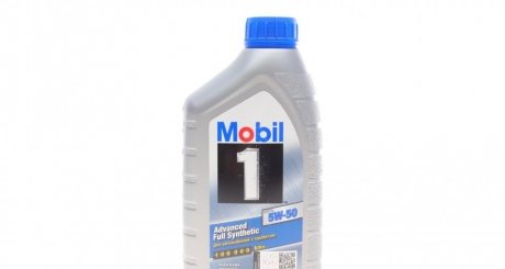 Моторна олія 1 FS X1 5W-50 синтетична 1 л MOBIL 153631 (фото 1)