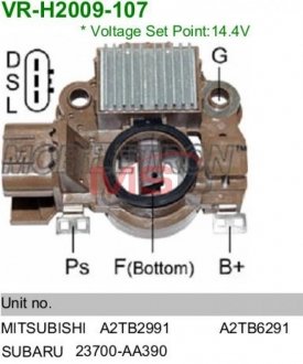 Реле регулятор генератора VR-H2009-107 MOBILETRON VRH2009107 (фото 1)