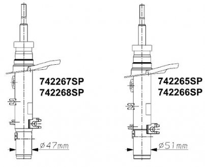 PRZOD LEWY CITROEN C3 II 09> OE5208F8 NOM MONROE 742268SP