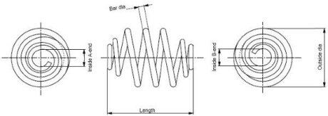 Пружина підвіски задн Лів/Прав CHEVROLET ORLANDO 1.4/1.8/2.0D 02.11- MONROE SP4070 (фото 1)