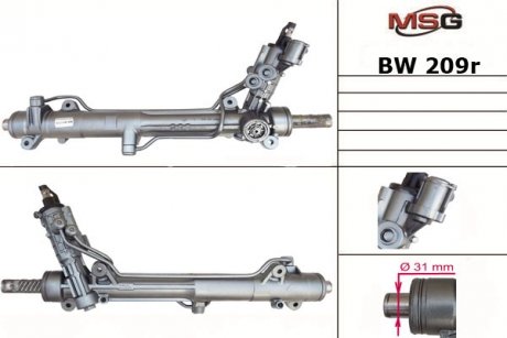 Рулевая рейка с ГУР восстановленная BMW 7 (E65, E66) 01- MSG BW209R (фото 1)