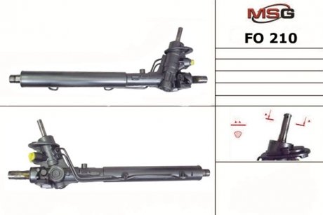 Рульова рейка з ГУР Ford Galaxy, Seat Alhambra, Vw Sharan MSG FO210 (фото 1)