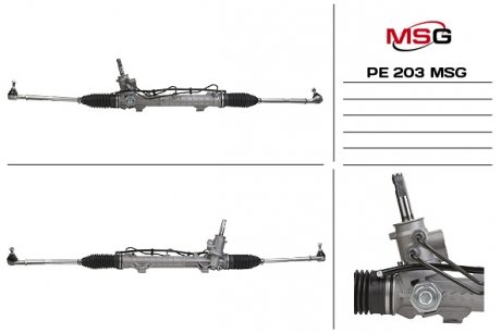 Рульова рейка з ГУР Peugeot 206, Peugeot 206+ MSG PE203