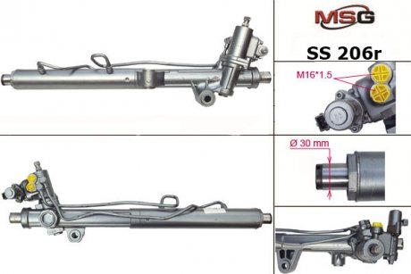Рульова рейка з ГУР Daewoo Rexton, Ssangyong Rexton MSG SS206R (фото 1)