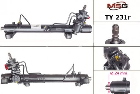 Рульова рейка з ГУР відновлена Toyota Corolla Verso 04-09, Toyota Corolla 02-07, Toyota Avensis 03-10 MSG TY231R