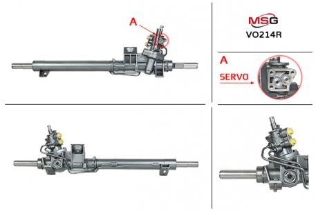 Рульова рейка з ГУР відновлена VOLVO S 80 99-06 MSG VO214R