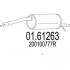 Труба вихлопна koсc. DUSTER 1.6I 16V 2 .. 0161263