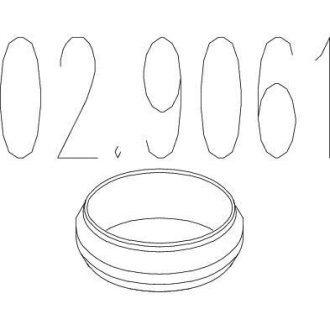 Ущільнююче кільце випускої системи MTS 029061