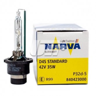Лампа ксенонова D4S XENON 42В, 35Вт, PK32d-5 (вір-во) NARVA 84042