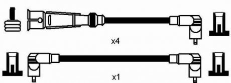 Комплект проводов зажигания NGK 44286