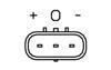 Датчик тиску у впускному колекторі (3 pin) TOYOTA AURIS, COROLLA, DYNA, HIACE / COMMUTER V, HIACE V, LAND CRUISER PRADO, YARIS 1.4D/2.5D/3.0D 07.01- NGK 90962 (фото 2)