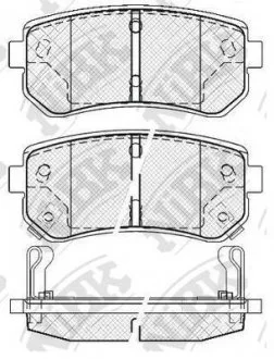 Колодки дискового гальма NiBK PN0436