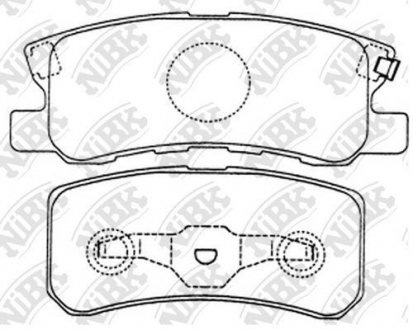Колодки дискового тормоза NiBK PN3450 (фото 1)