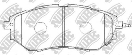 Колодки гальмівні дискові NiBK PN7499S