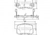 Комплект тормозных колодок, дисковый тормоз J3614008