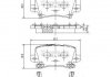 Колодки тормозные J3614018