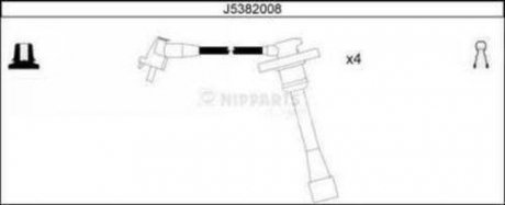 Комплект кабелей зажигания NIPPARTS J5382008 (фото 1)