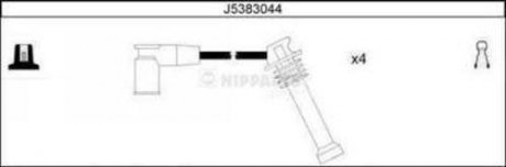 Комплект кабелей зажигания NIPPARTS J5383044 (фото 1)
