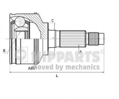 Шарнирный комплект NIPPARTS N2820324