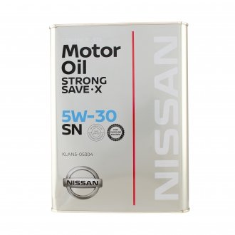 Моторное масло / Infiniti Strong Save X 5W-30 синтетическое 4 л NISSAN Klan505304 (фото 1)