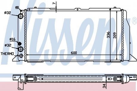 Радіатор NISSENS 60487A