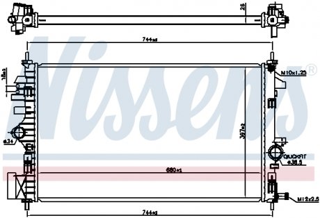 Теплообмінник NISSENS 606047