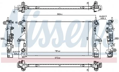 Радіатор NISSENS 606554