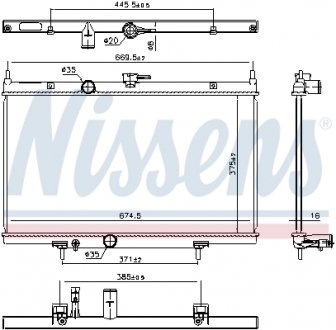 Автозапчасть NISSENS 606768