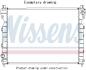 Радіатор двигуна NISSENS 606837 (фото 1)