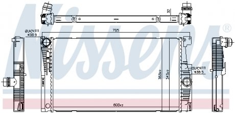 Теплообменник NISSENS 60839