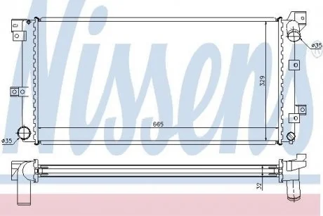 Радиатор охлаждения NISSENS 60985