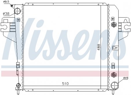 Радиатор охлаждения NISSENS 61017