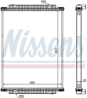 Радиатор, охлаждение двигателя NISSENS 61448