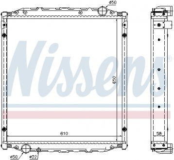 Радіатор охолодження NISSENS 62876A