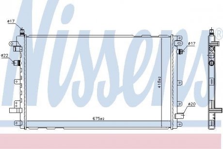 Радиатор системы охлаждения NISSENS 630772