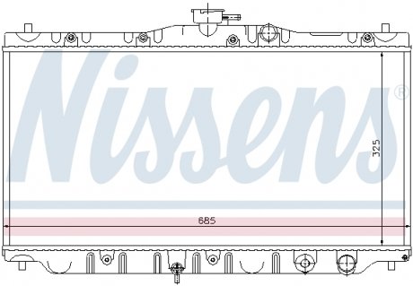 Радиатор, охлаждение двигателя NISSENS 63304 (фото 1)