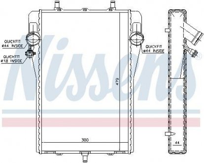 Радиатор BOXTER 96- L.. NISSENS 63623 (фото 1)