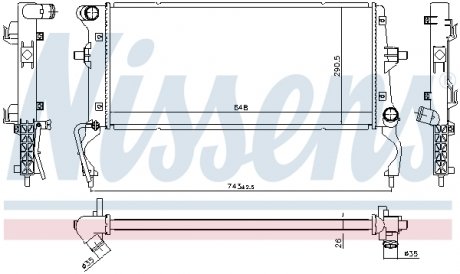 Автозапчастина NISSENS 636728