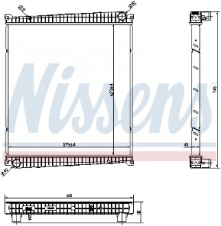 Радіатор MASCOTT DXI.. NISSENS 6378750