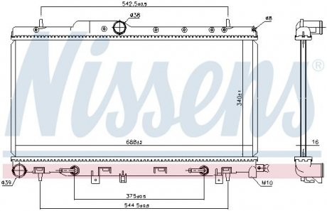 Теплообменник NISSENS 64123