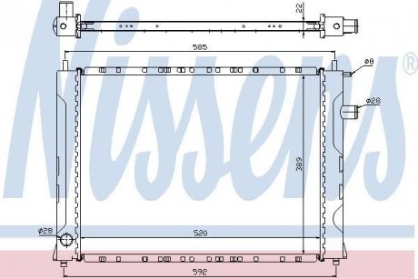 Радиатор охлаждения NISSENS 642111