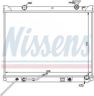 Радиатор системы охлаждения NISSENS 66682 (фото 1)