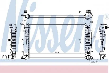 Радіатор NISSENS 67157A