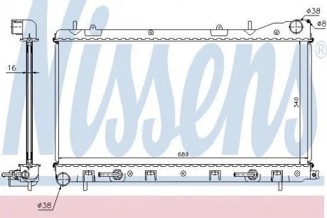 Радіатор охолоджування NISSENS 67707A