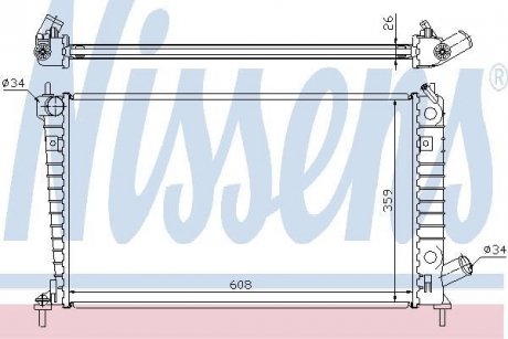 Радіатор NISSENS 68004A