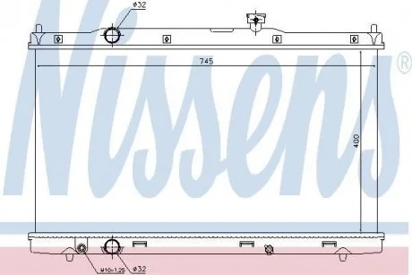 Радіатор охолоджування NISSENS 681376