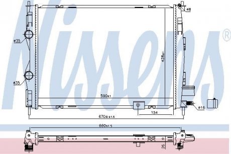 Теплообменник NISSENS 68811