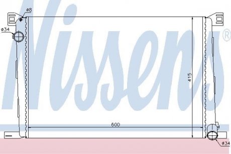 Радиатор охлаждения NISSENS 69706 (фото 1)